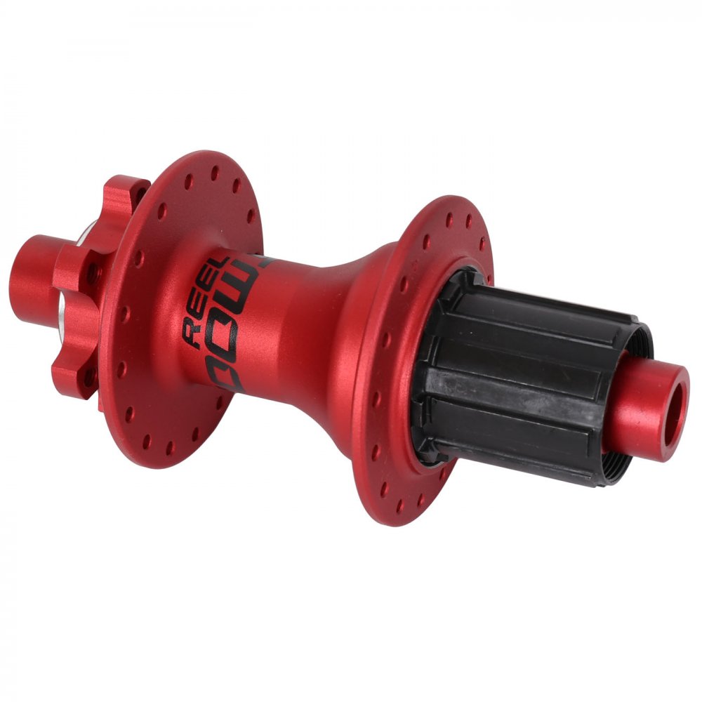 Find your Clearance Dartmoor Reel V.2 Cassette Rear Hub - 6-Bolt -  12x135/142mm - 32 Hole - HG Shimano/SRAM - red cut-price at dartmoor.store
